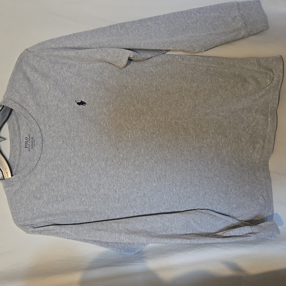 Ralph Lauren Y2K Gray longsleeve cotton t shirt